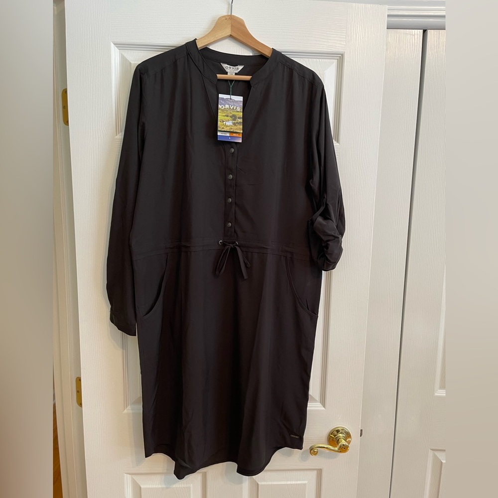 Orvis Pack and Go Dress. Black. Women’s size Large.